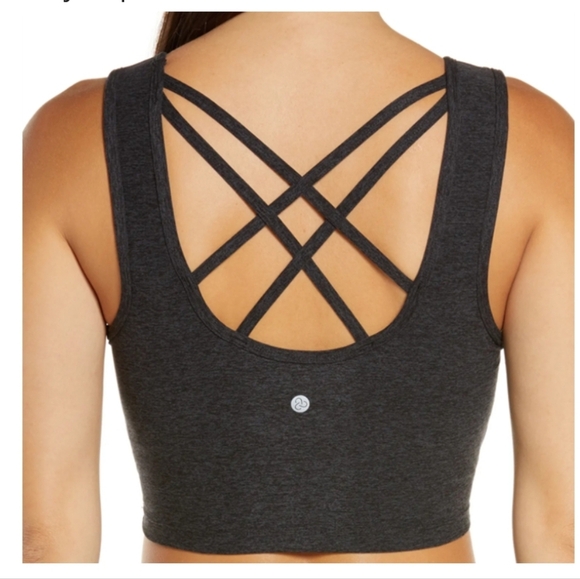 ZELLA Studio Lite Longline Sports Bra Gray Womens Plus Size XXL Gym Workout Yoga - Picture 2 of 12